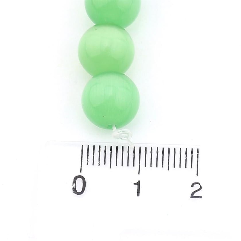 10 mm Yeşil Kedigözü Boncuk