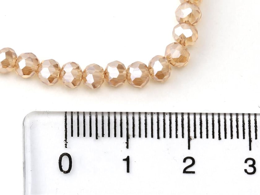 4 mm Basık Gold Kristal Boncuk