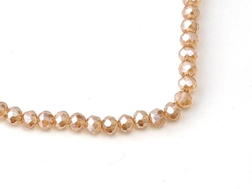 4 mm Basık Gold Kristal Boncuk