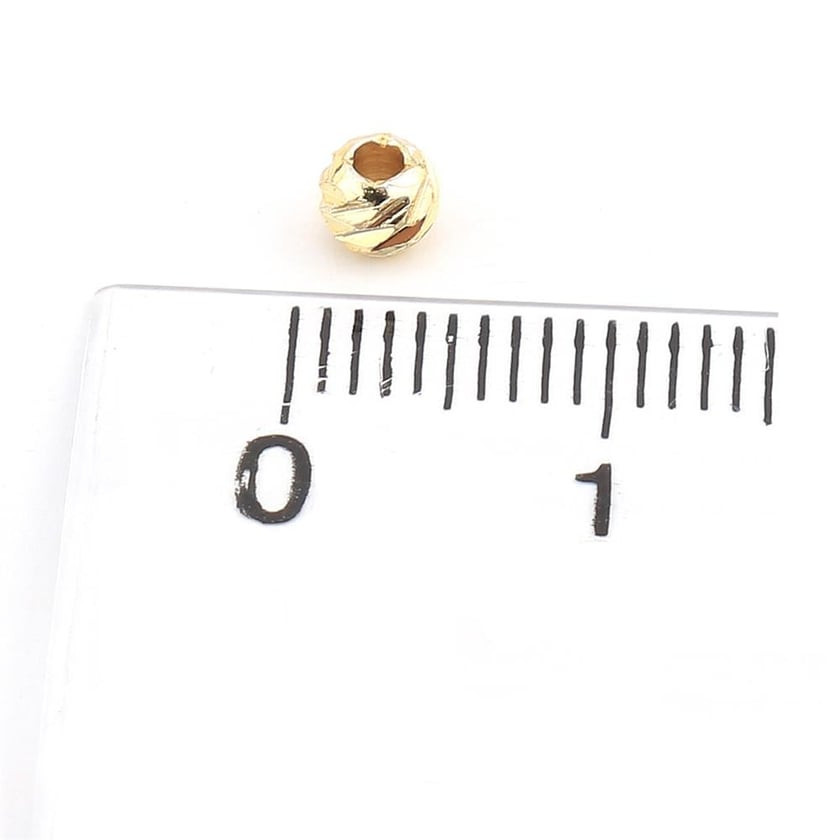 4 mm Altın Dorika Boncuk (10 Adet)