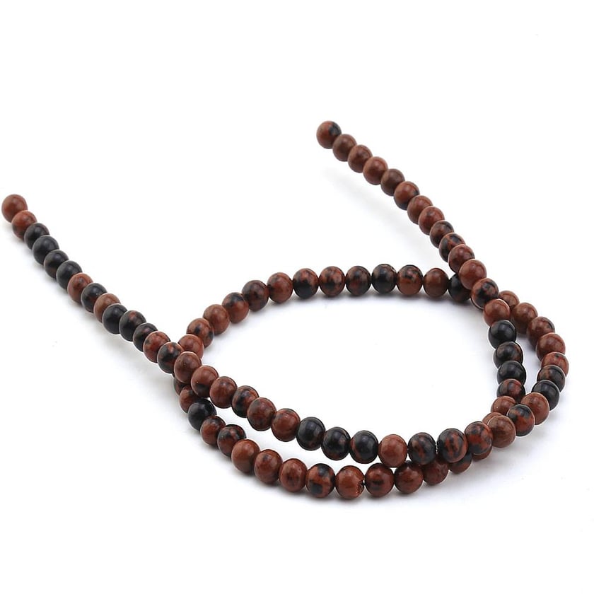 4 mm Kahverengi Obsidyen Boncuk