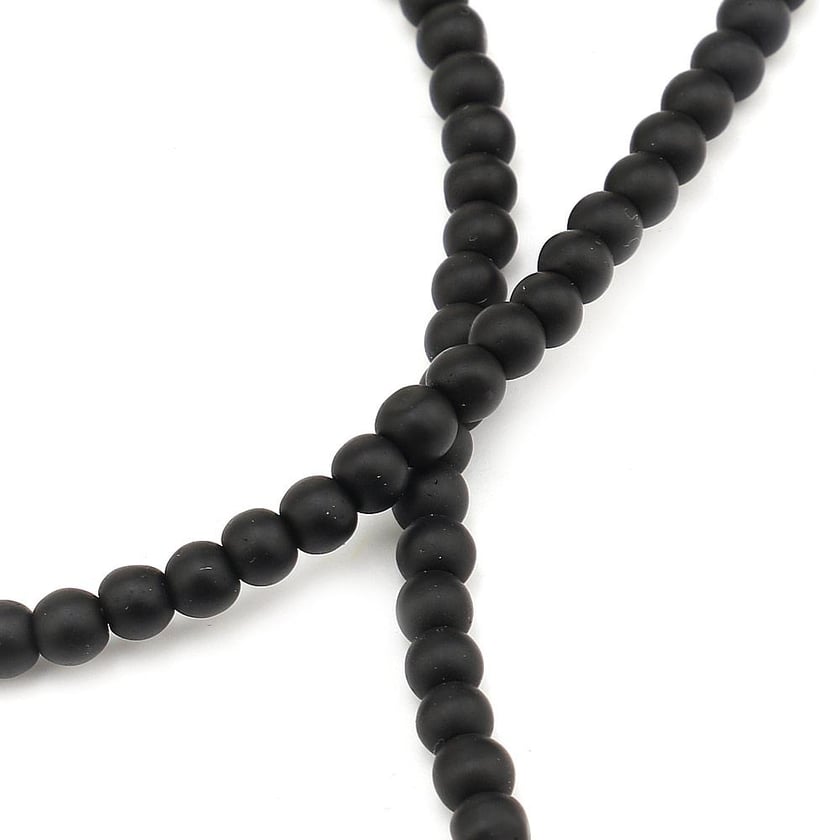 4 mm Oniks Taşı Boncuk