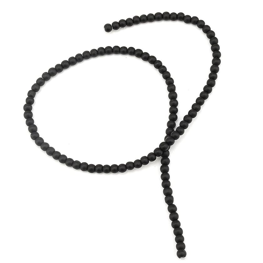 4 mm Oniks Taşı Boncuk