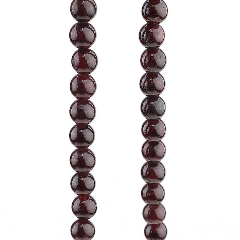6 mm Granat Taş Boncuk