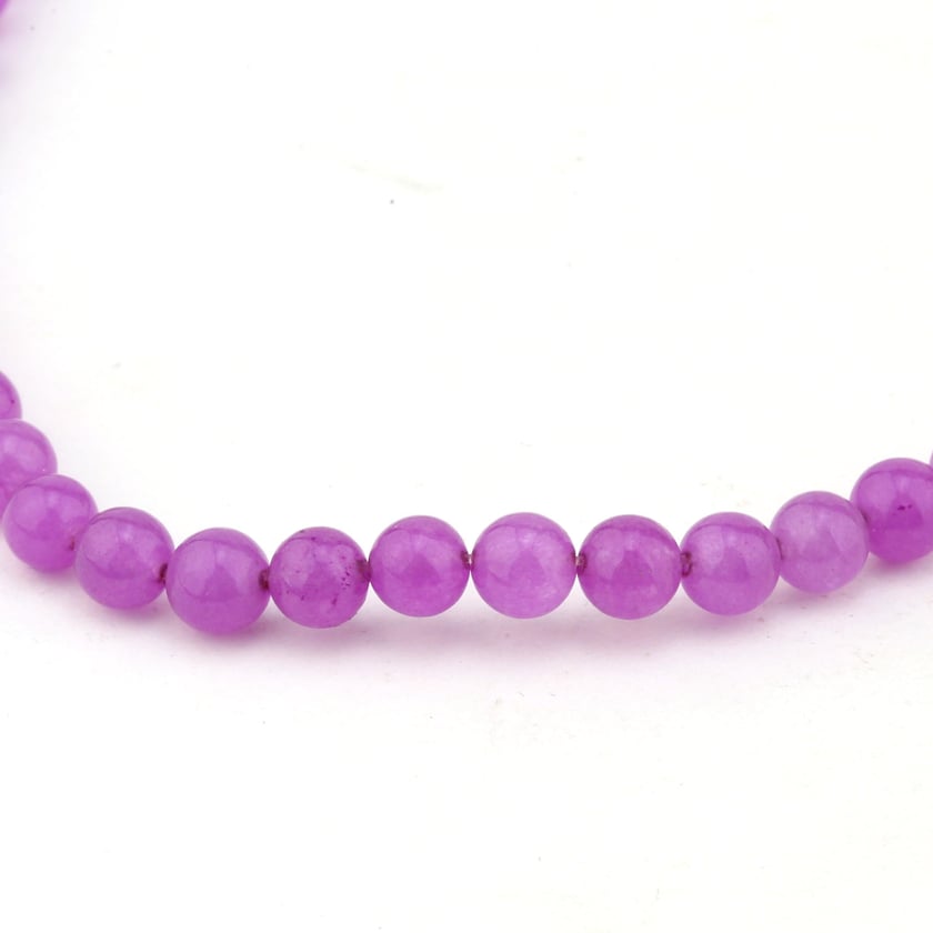 6 mm Lila Kuvars Taşı Boncuk