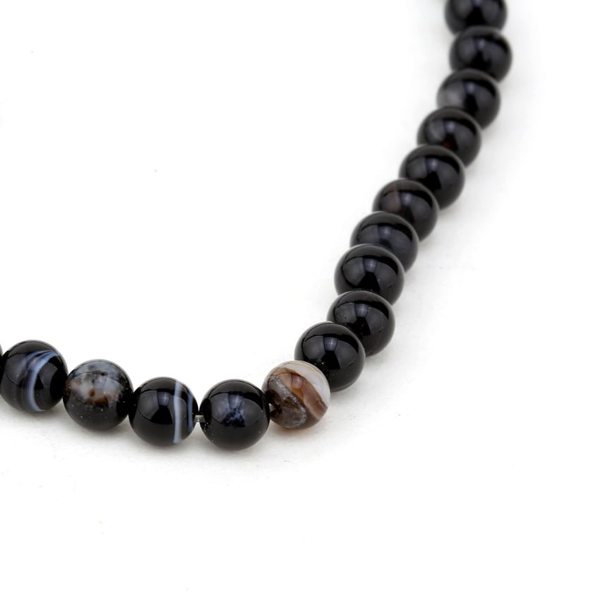 6 mm Siyah Kuvars Taşı Boncuk