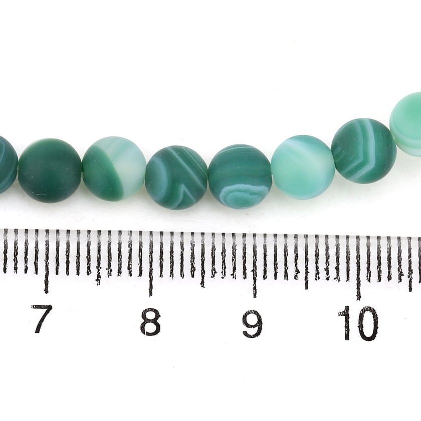 6 mm Yeşil Mat Akik Boncuk