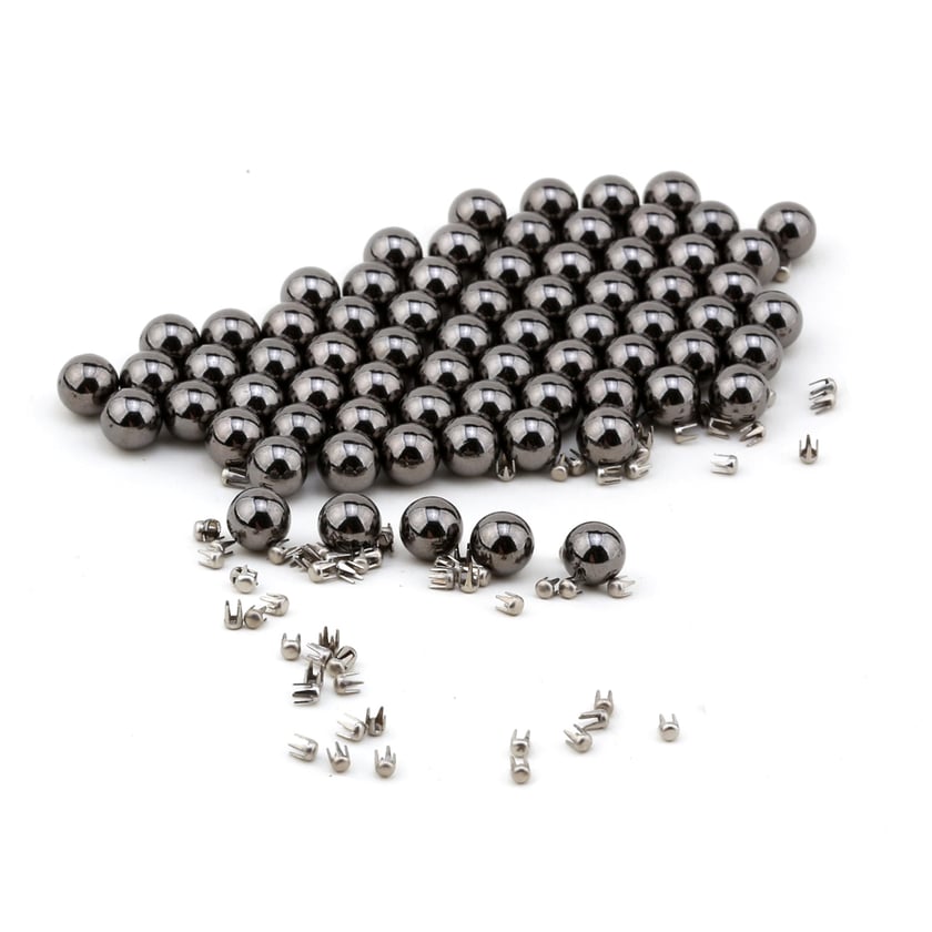 8 mm Hematit Deliksiz Çakma İnci