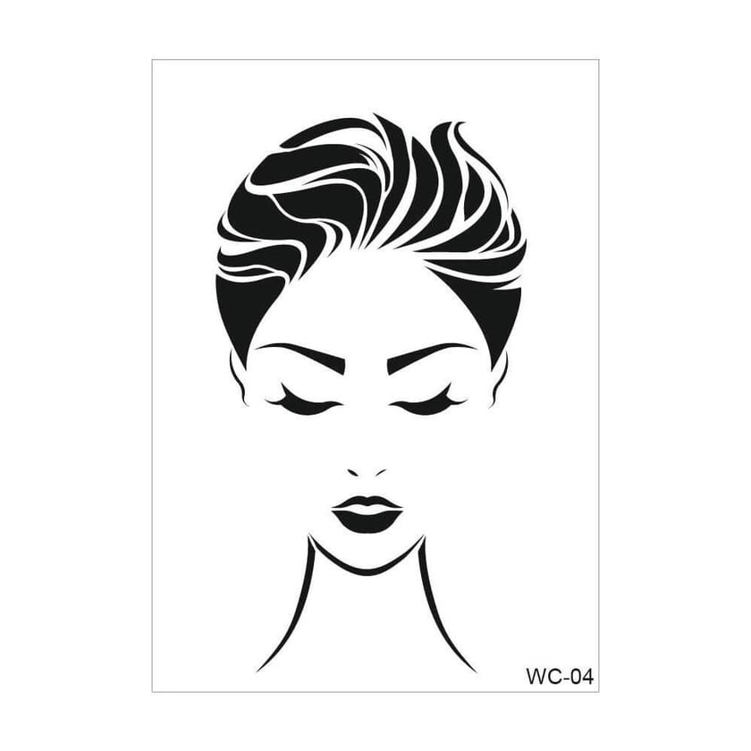 Cadence Woman Collection A4 Stencil Şablonu WC04
