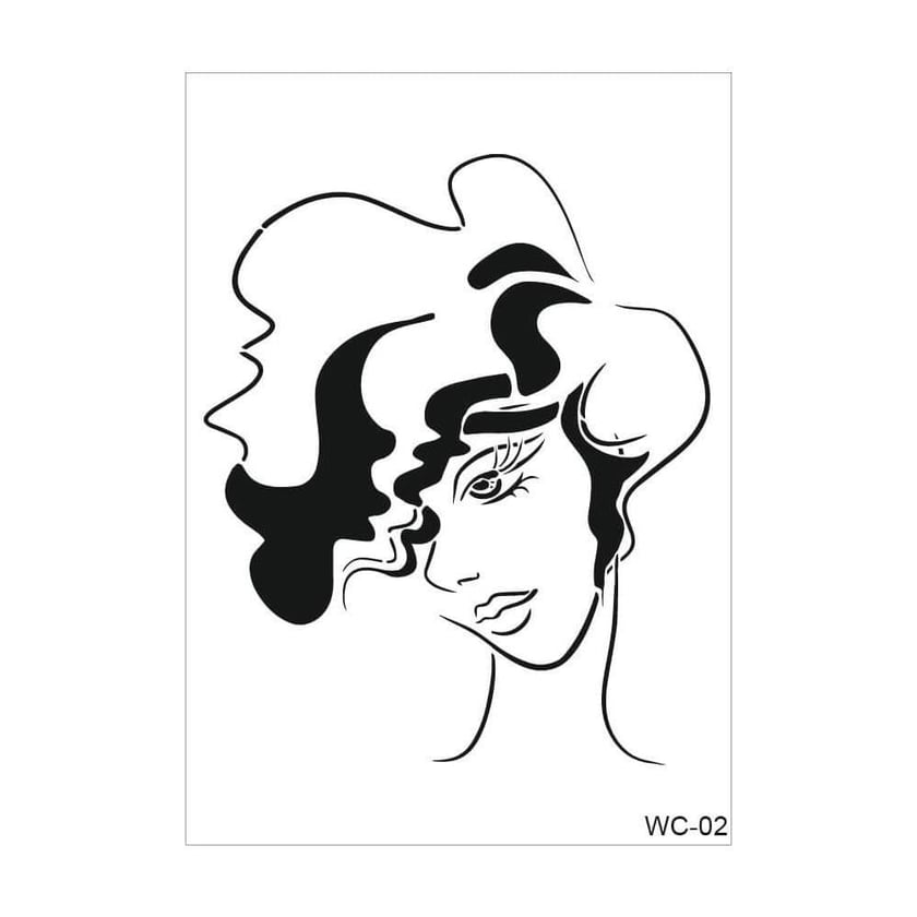 Cadence Woman Collection A4 Stencil Şablonu WC02