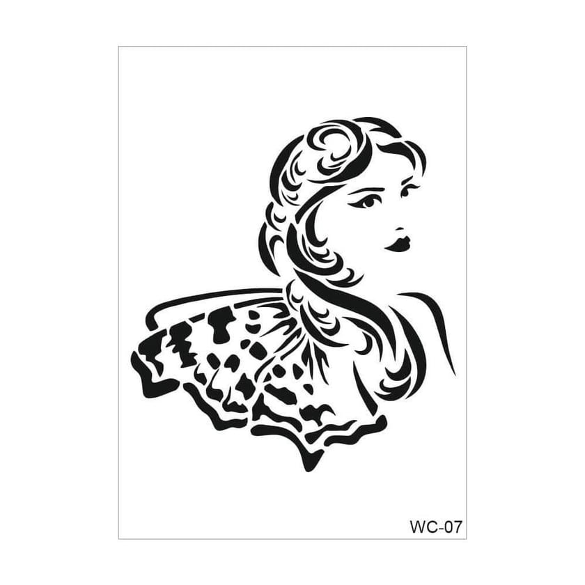 Cadence Woman Collection A4 Stencil Şablonu WC07
