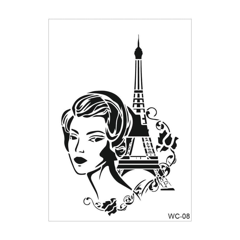 Cadence Woman Collection A4 Stencil Şablonu WC08