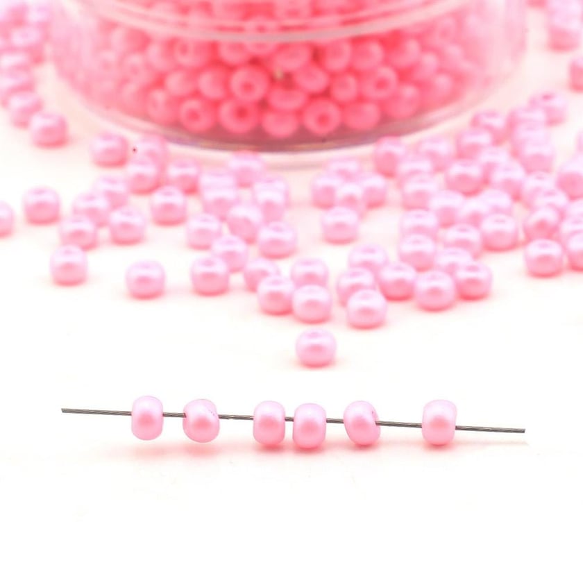 Çek Kum Boncuk Pembe 8/0 3 mm