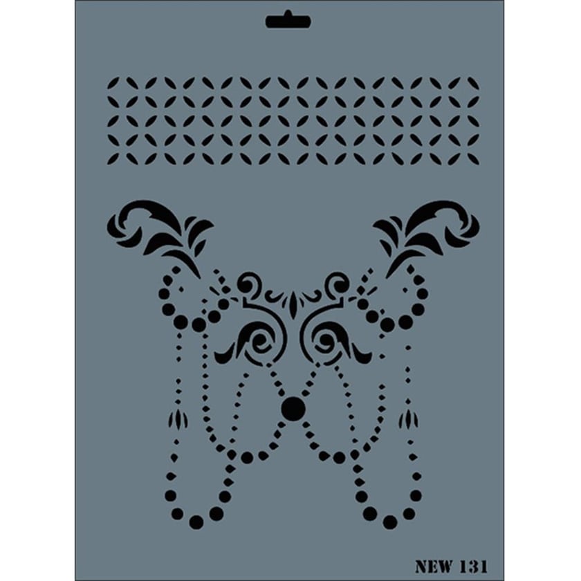 Desen Stencil Şablon 25X35 cm - Rich New 131