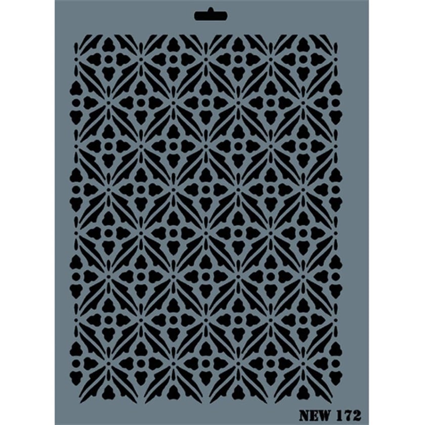 Desen Stencil Şablon 25X35 cm - Rich New 172