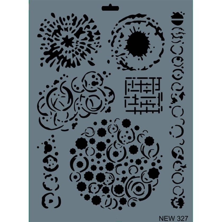 Desen Stencil Şablon 25X35 cm - Rich New 327