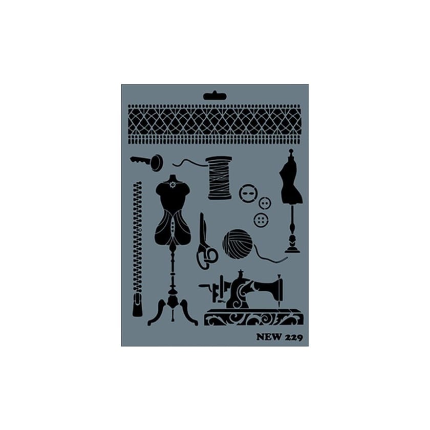 Dikiş Nakış Set Stencil Şablon 25X35 cm - Rich New 229