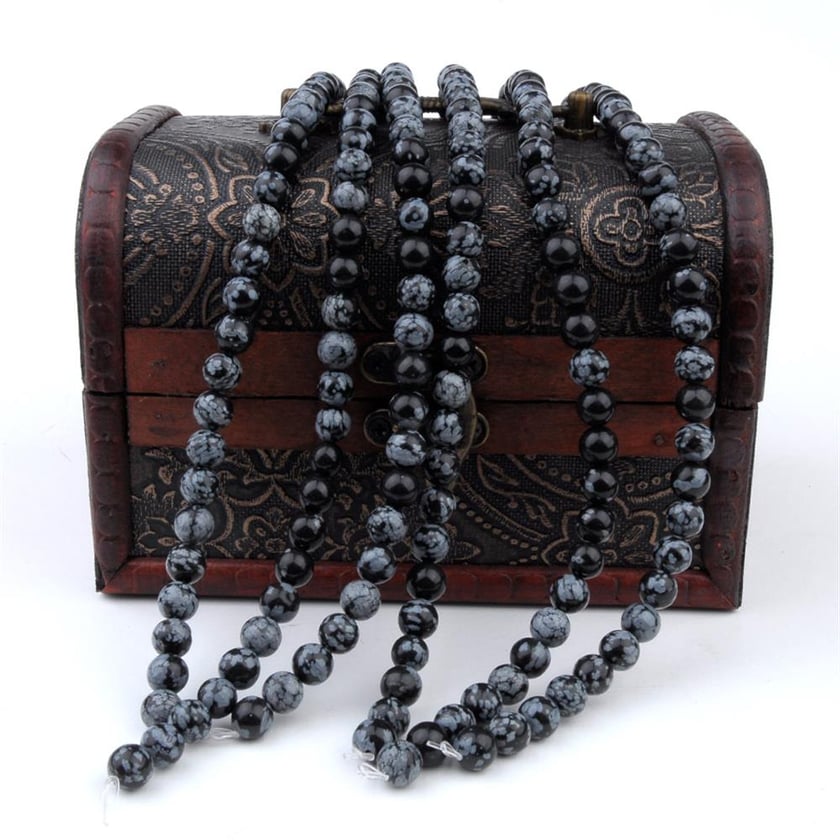 Doğal Obsidyen Boncuk