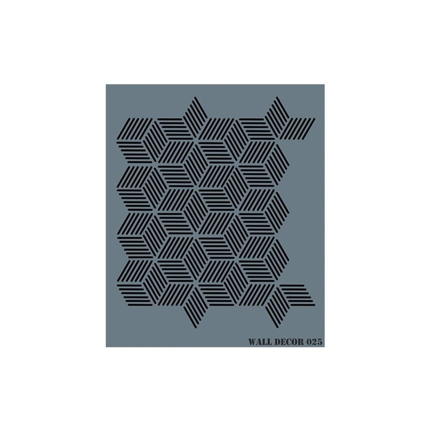 Duvar Stencil 50X60 cm - Rich WALL 025