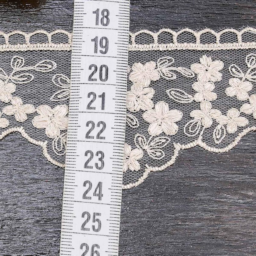 Geniş Güpür Dantel Cappuccino 3406