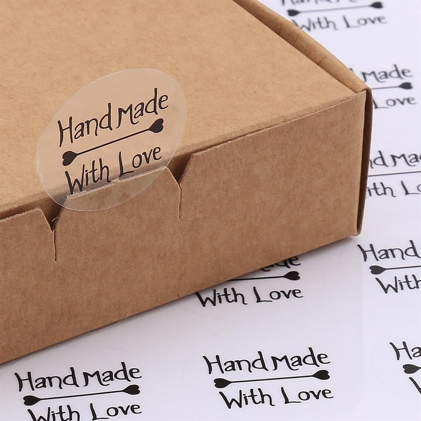 HandMade With Love Şeffaf Sticker