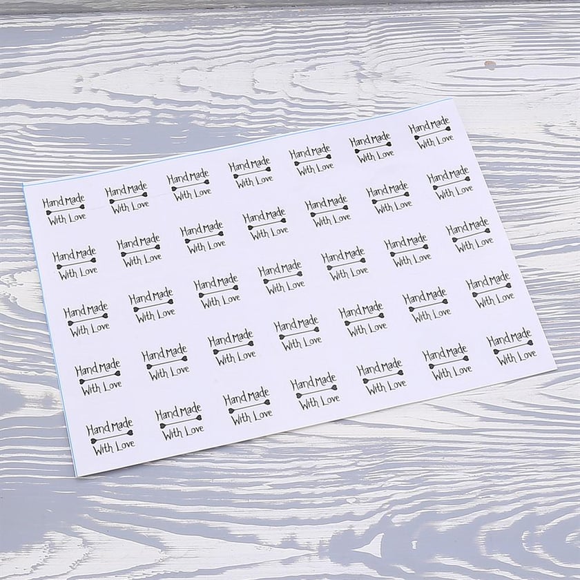 HandMade With Love Şeffaf Sticker