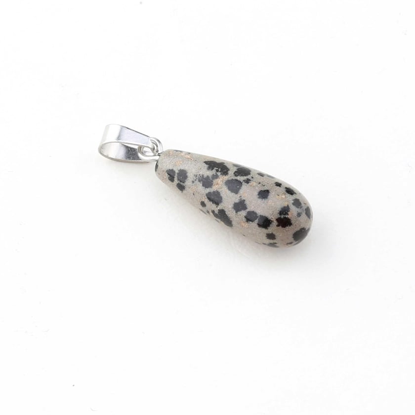 Jasper Taşı Oval Damla Kolye Ucu