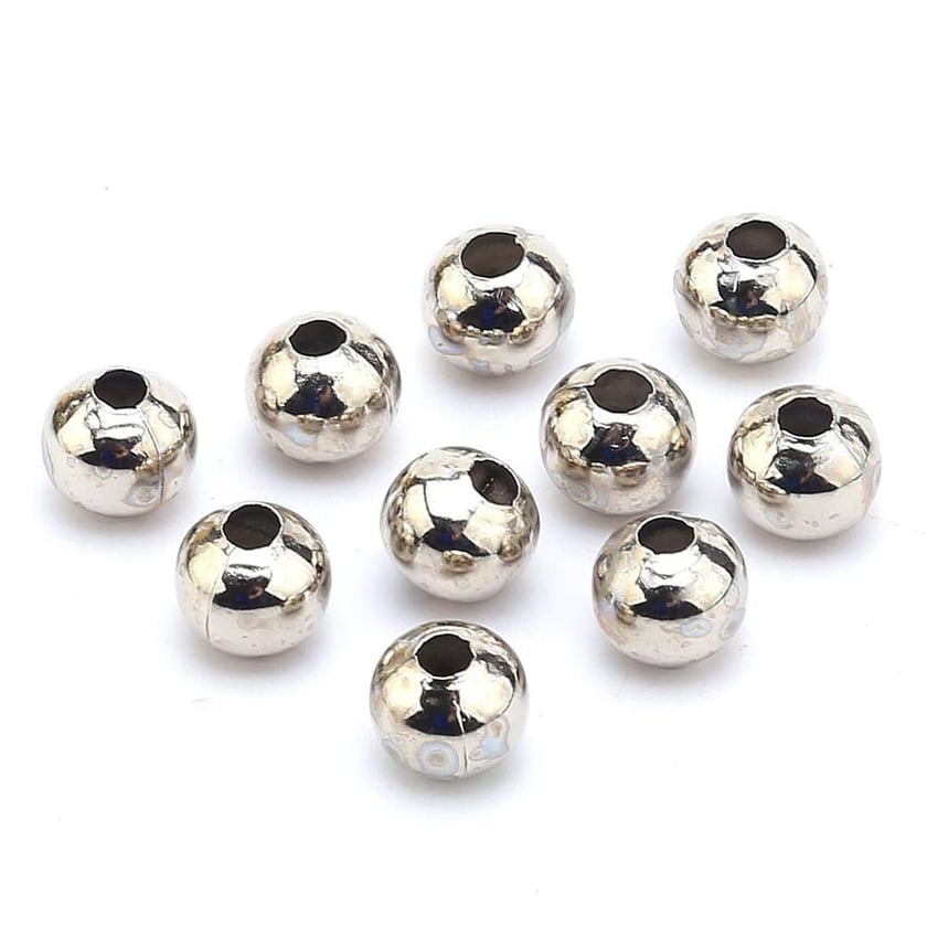 Metal Takı Boncuğu, 8 mm Demir Top