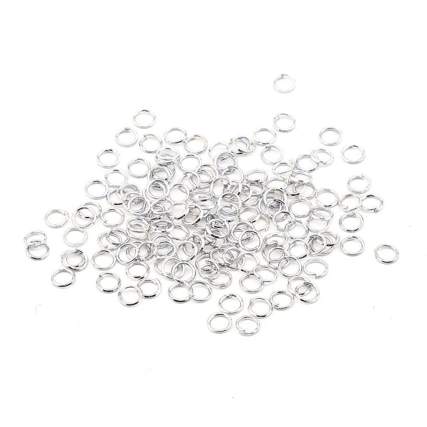 Rodyum Kaplama Metal Takı Halkası