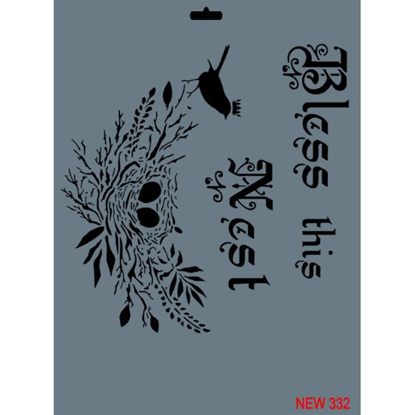 Karga Stencil Şablon 25X35 cm - Rich New 332