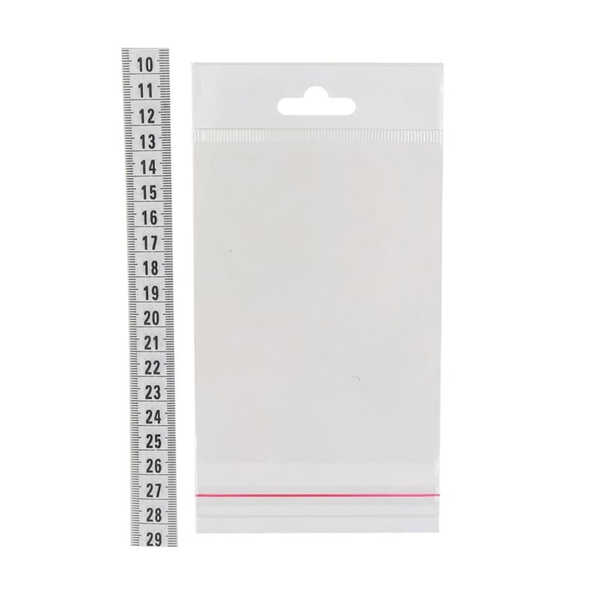 Kendinden Bantlı Askılı Jelatin Poşet 10 cm X 20 cm