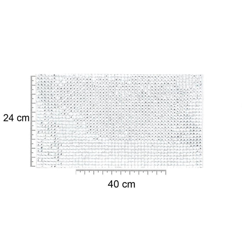 Kristal Full Kare Taşlı Yapıştırma Meş Tabaka 8 mm