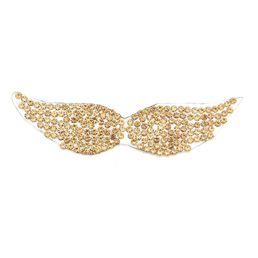 Kristal Gold Taşlı Küçük Açık Kanat Aplik