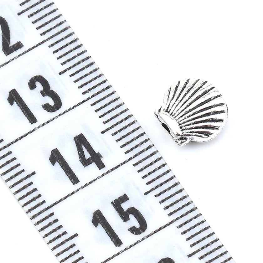 Metal İstiridye Boncuk 10 Adet