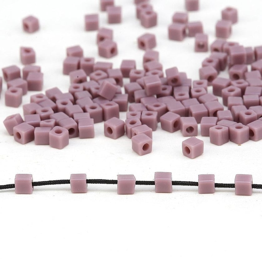 Miyuki Square Cube 3 mm Açık Mor Boncuk
