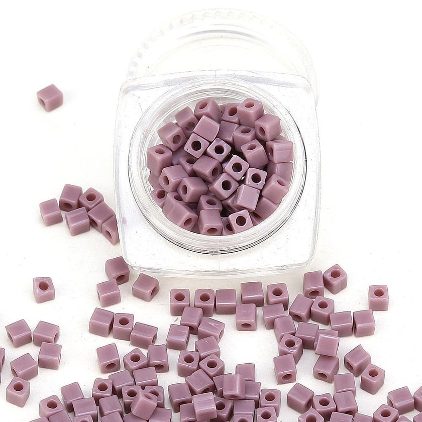 Miyuki Square Cube 3 mm Açık Mor Boncuk