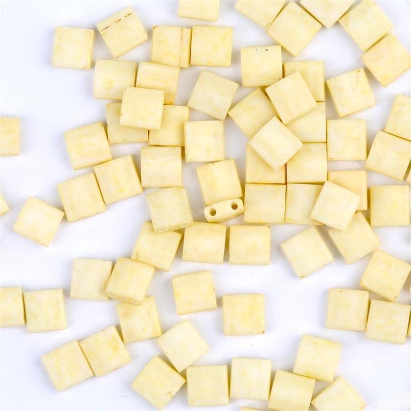 Miyuki Tila Bead 5*5 mm Krem Boncuk