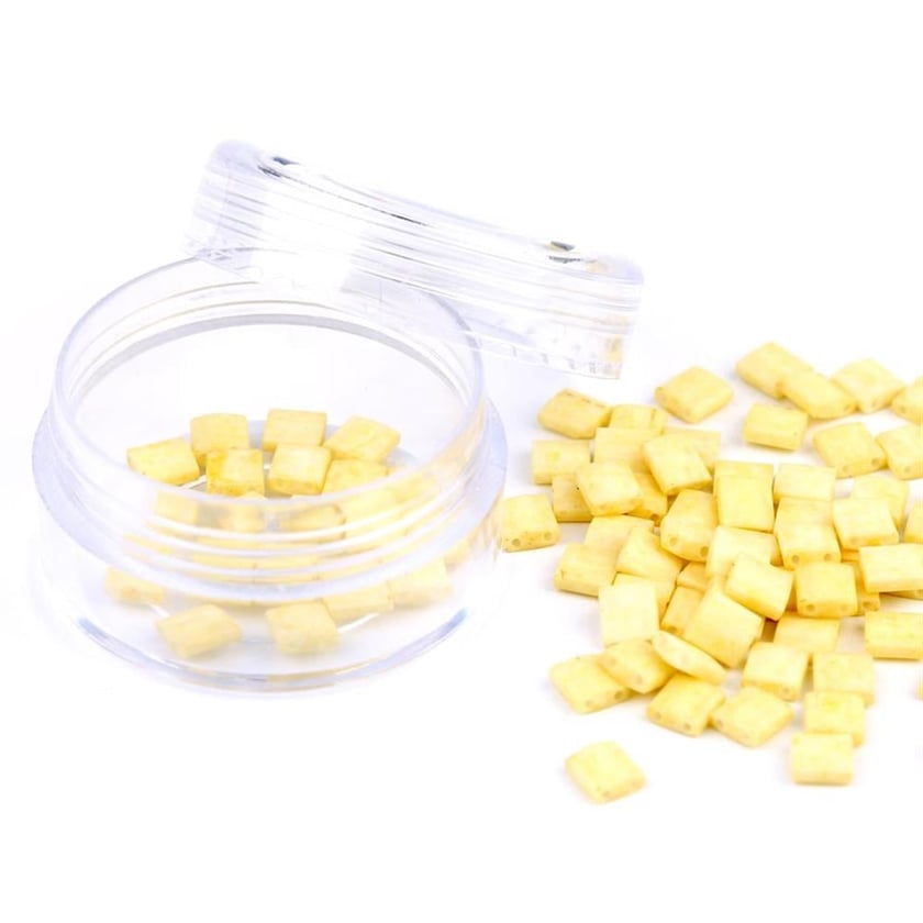 Miyuki Tila Bead 5*5 mm Krem Boncuk