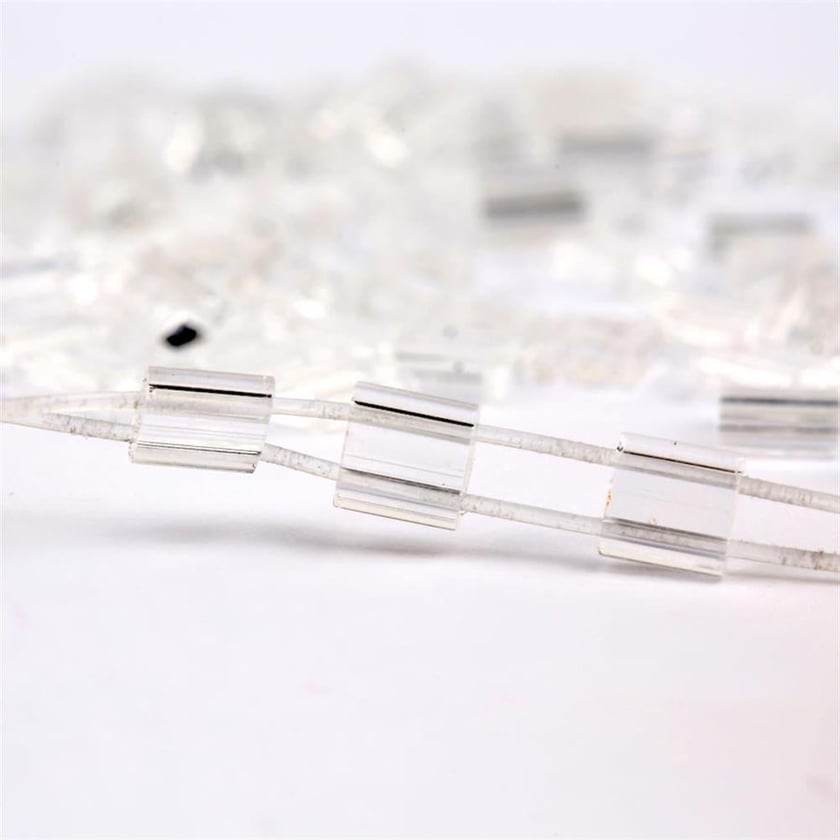 Miyuki Tila Bead 5*5 mm Şeffaf Boncuk