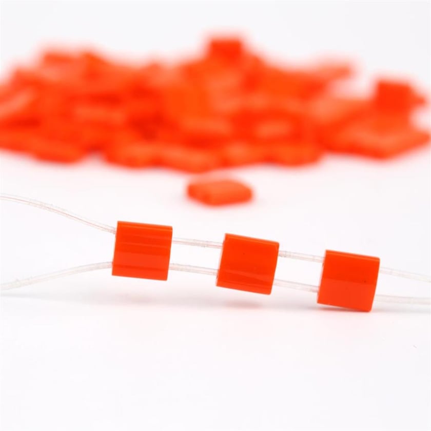 Miyuki Tila Bead 5*5 mm Turuncu Boncuk