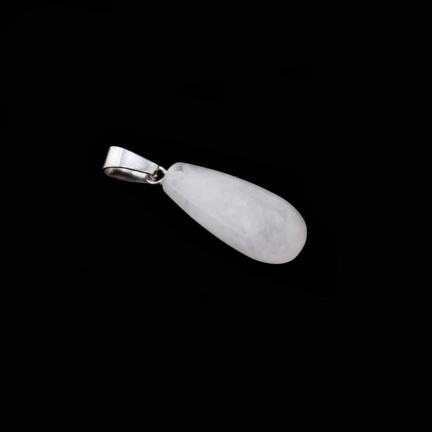 Opal Ay Taşı Oval Damla Kolye Ucu