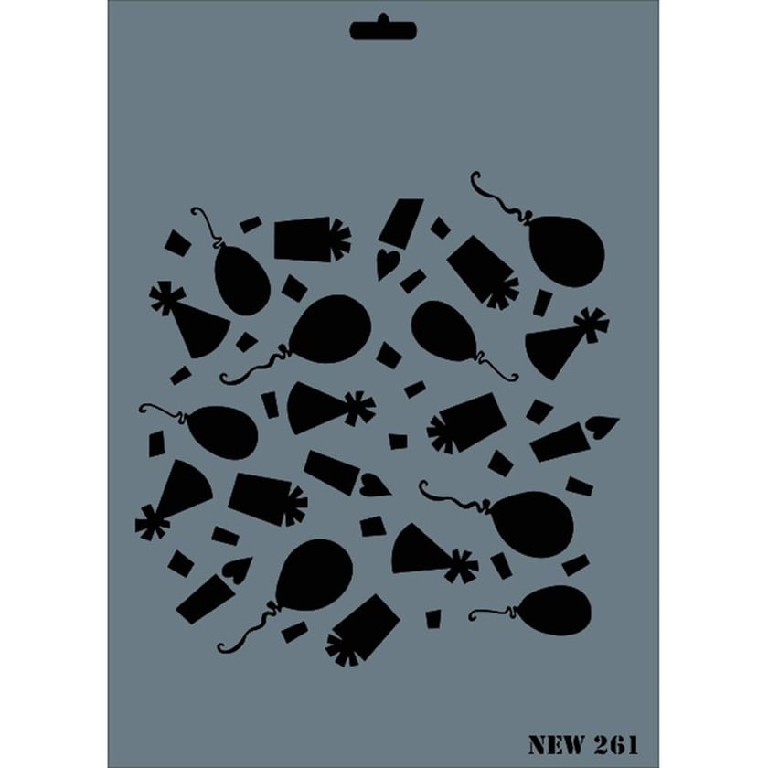 Parti Set Stencil Şablon 25X35 cm - Rich New 261