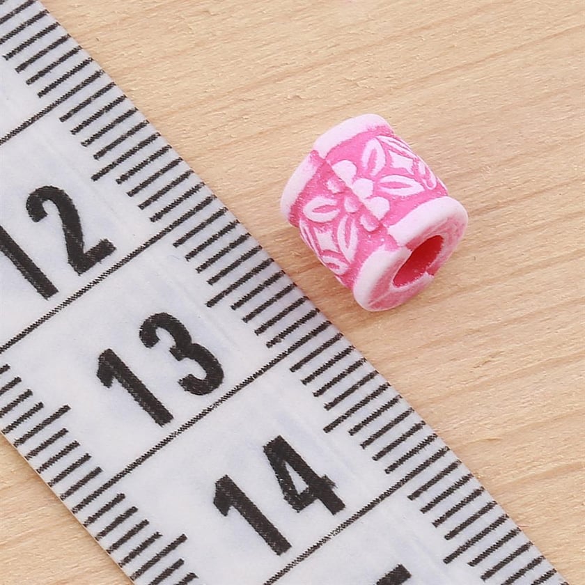 Pastel Plastik Silindir Boncuk
