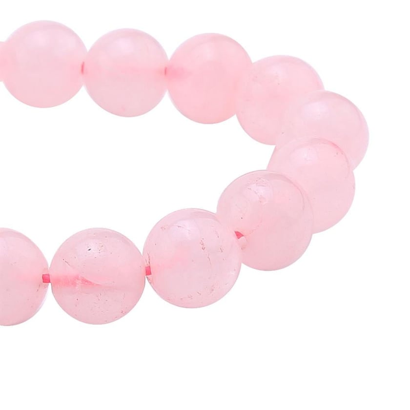 Pembe Kuvars Taşı Boncuk