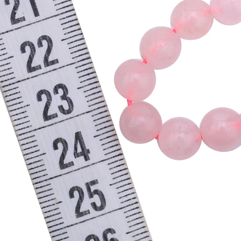 Pembe Kuvars Taşı Boncuk