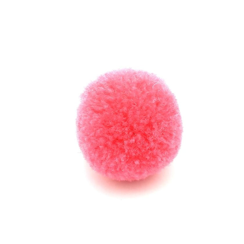 Pembe Yün Ponpon 2 cm 10 Adet