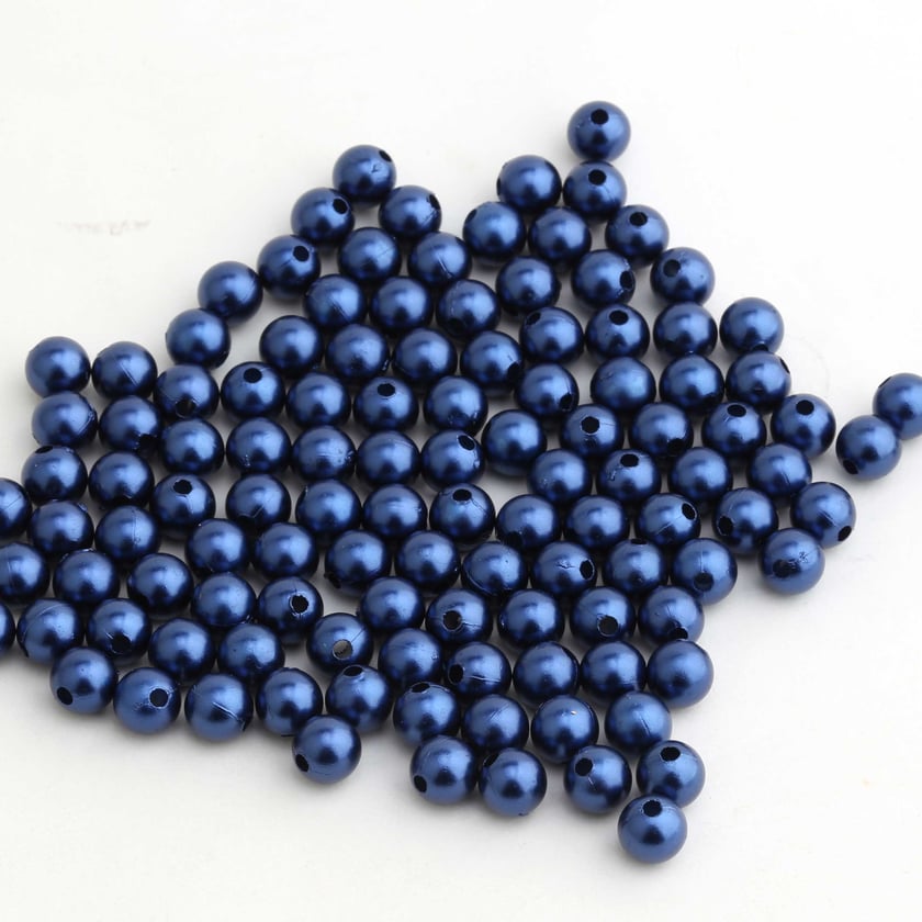 Plastik Çanta Boncuk 8 mm ( 50 Adet )