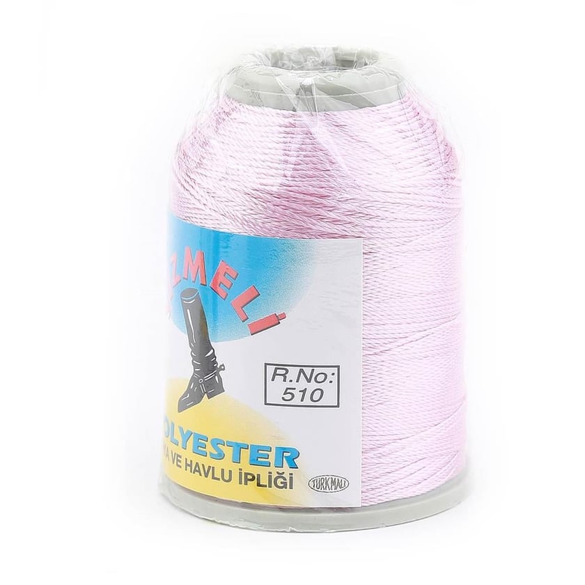 Polyester Oya ve Havlu İpliği 510 Bebe Pembe