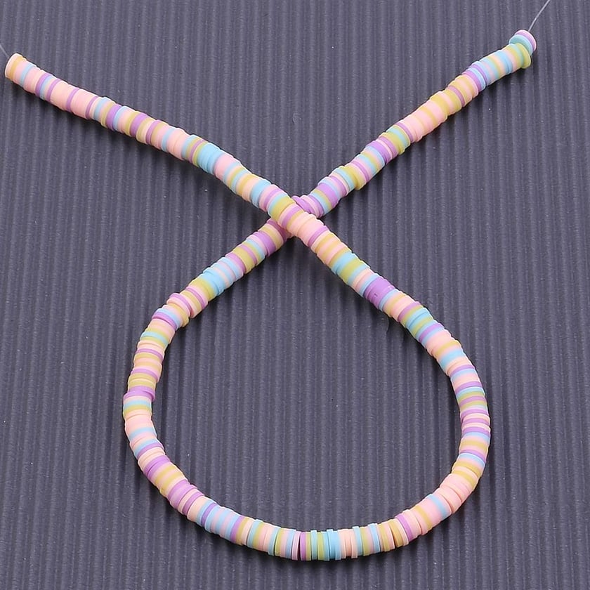 Renkli Fimo Boncuk Pastel Tonlar
