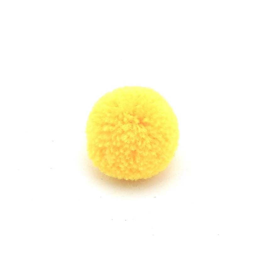 Sarı Yün Ponpon 2 cm 10 Adet